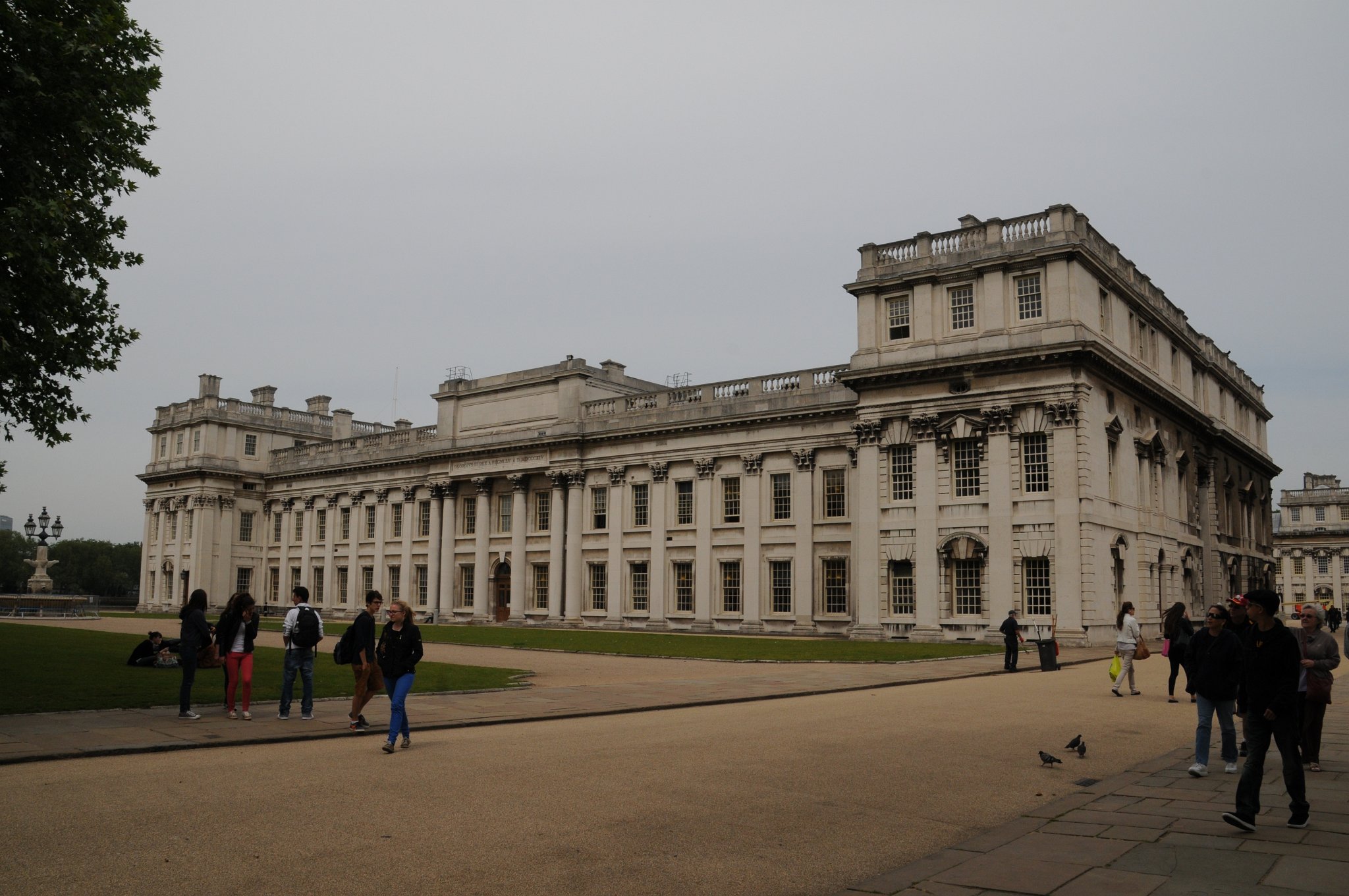 DSC_4262.JPG - Old Royal Naval College v Greenwich se může pochlubit úchvatnou barokní anglickou architekturou.