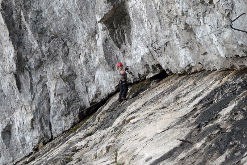 P1090507_1.jpg - Rätikon je poměrně bohatý na zajištěné cesty typu „via ferrata“. Celkem jich v pohoří nalezneme 18.