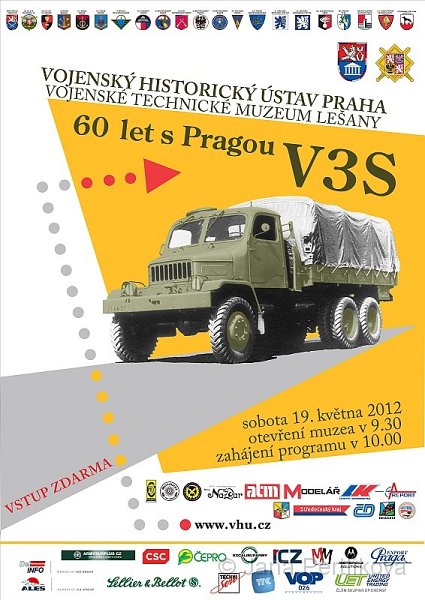 1.jpg - Den nazvaný „60 let s Pragou V3S“ odstartoval v sobotu 19. května novou sezónu Vojenského technického muzea Lešany.