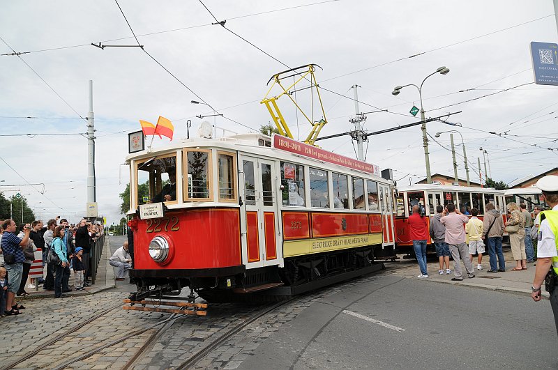 DSC_8336.JPG - Motorový vůz historické tramvaje byl zrekonstruován a dán znovu do provozu v roce 2009. Je používán pro smluvní jízdy.